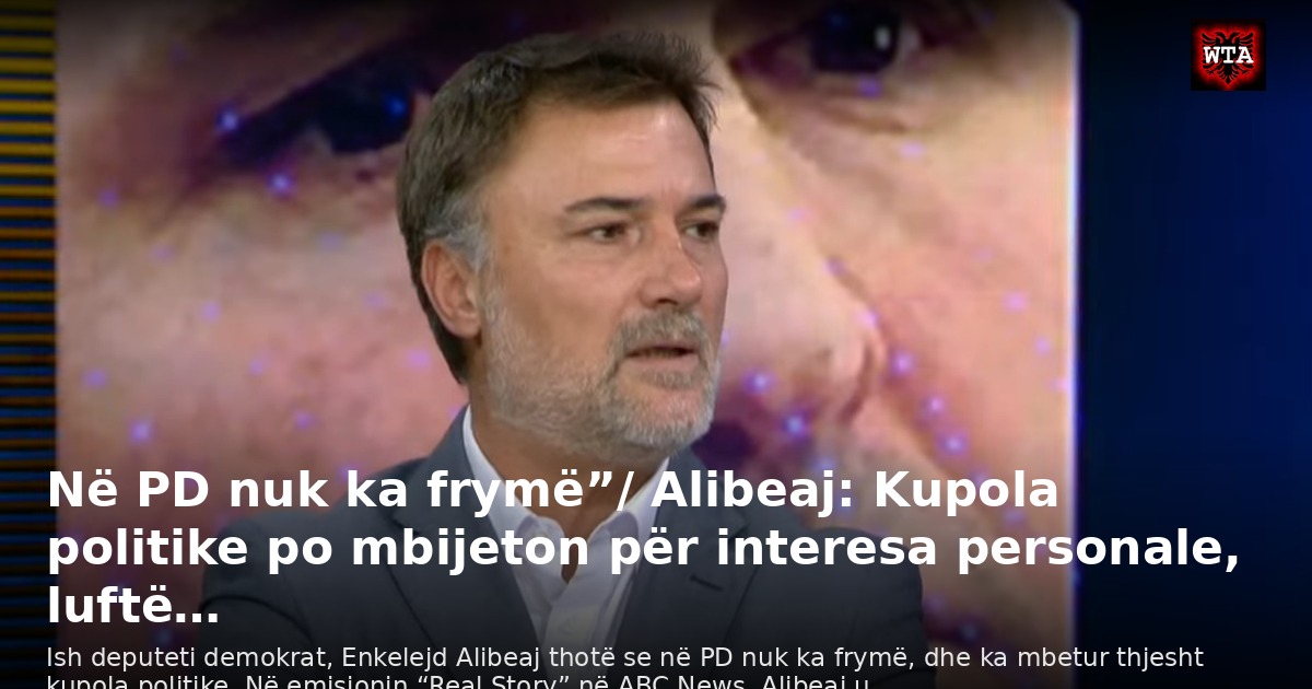 Në PD nuk ka frymë”/ Alibeaj: Kupola politike po mbijeton për interesa personale, luftë…