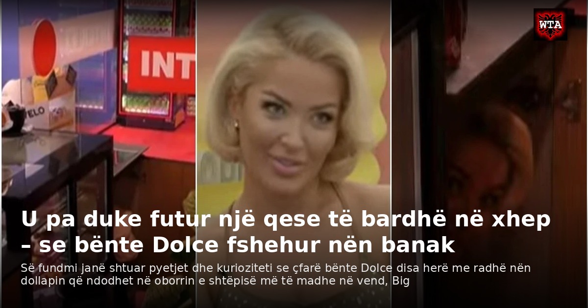 U pa duke futur një qese të bardhë në xhep – se bënte Dolce fshehur nën banak