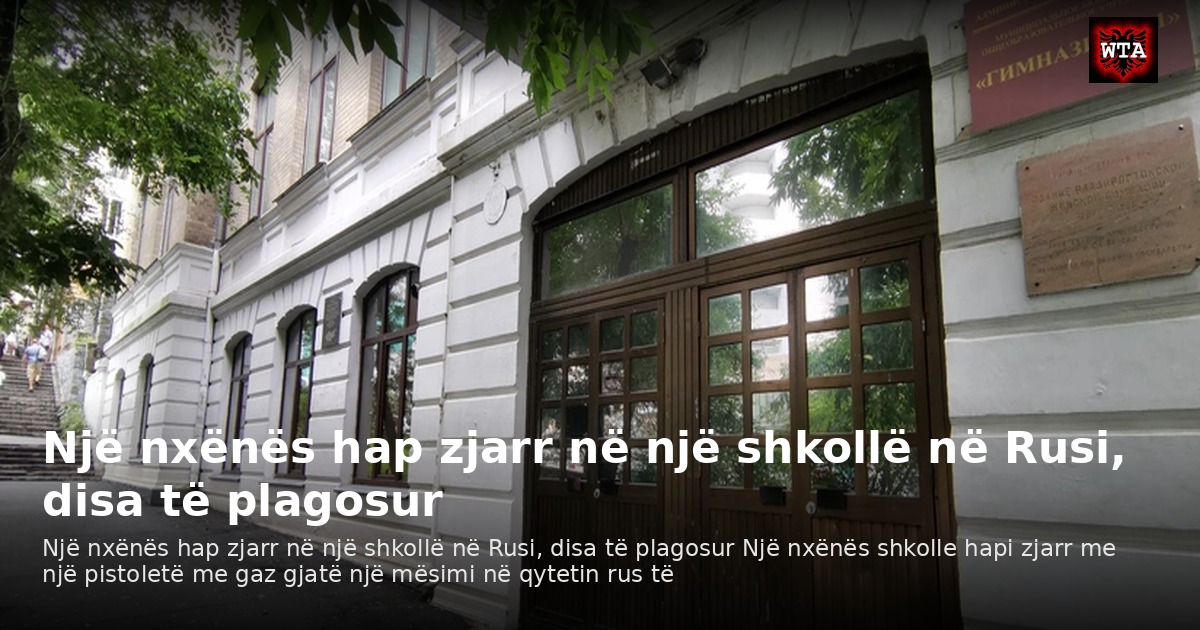 Një nxënës hap zjarr në një shkollë në Rusi, disa të plagosur