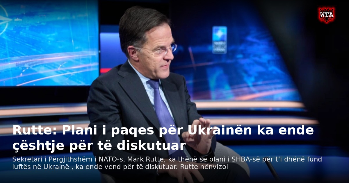Rutte: Plani i paqes për Ukrainën ka ende çështje për të diskutuar
