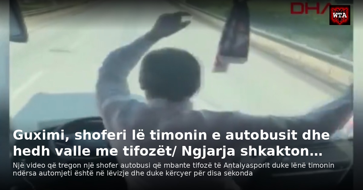 Guximi, shoferi lë timonin e autobusit dhe hedh valle me tifozët/ Ngjarja shkakton…