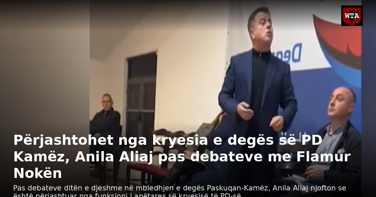 Përjashtohet nga kryesia e degës së PD Kamëz, Anila Aliaj pas debateve me Flamur Nokën