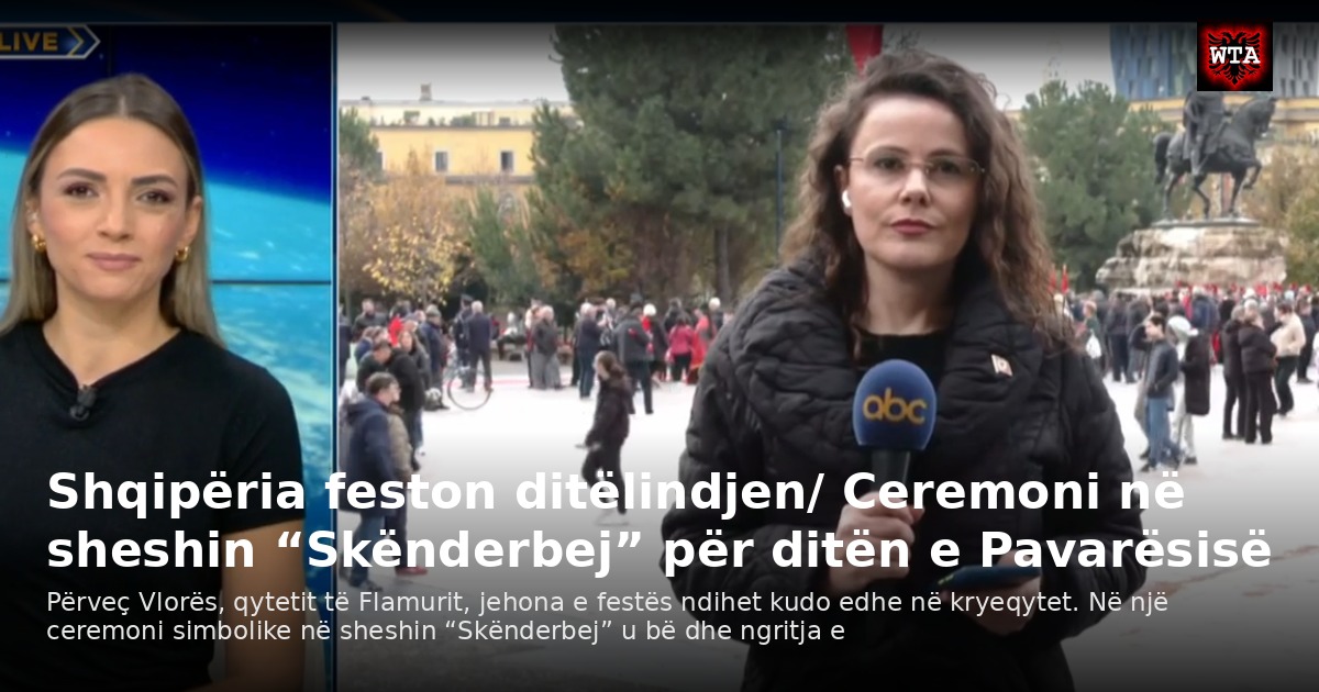 Shqipëria feston ditëlindjen/ Ceremoni në sheshin “Skënderbej” për ditën e Pavarësisë