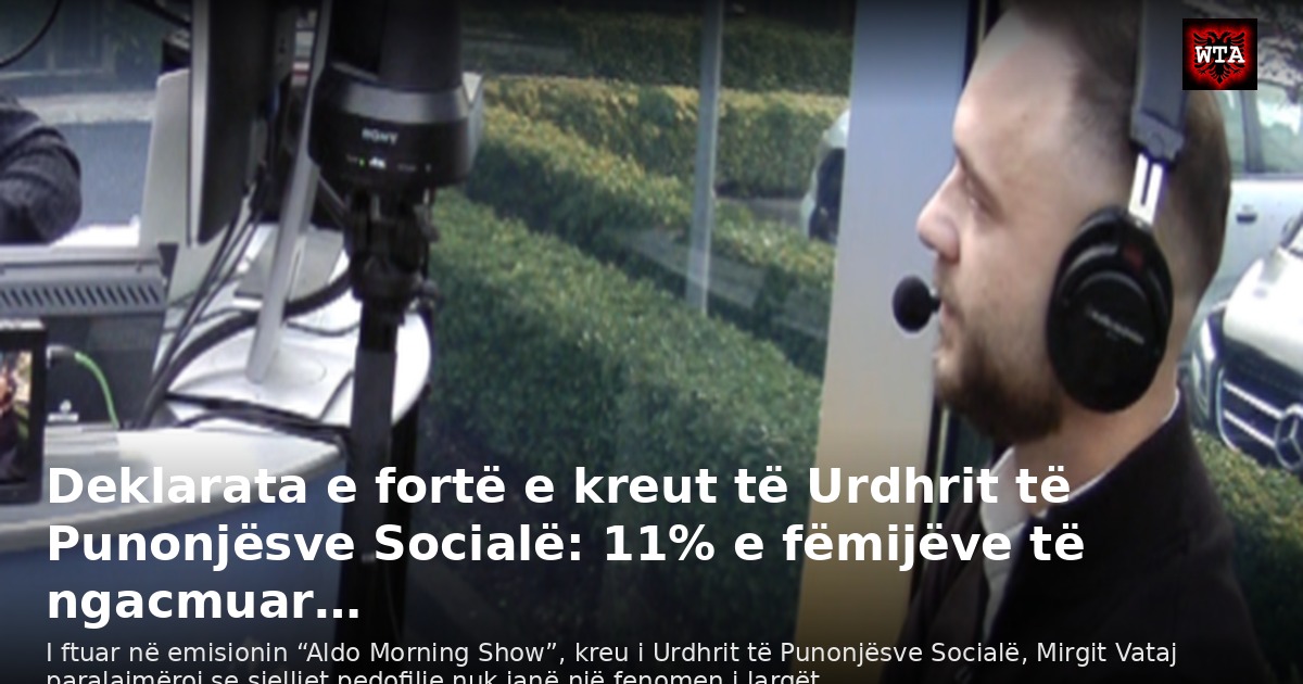 Deklarata e fortë e kreut të Urdhrit të Punonjësve Socialë: 11% e fëmijëve të ngacmuar…