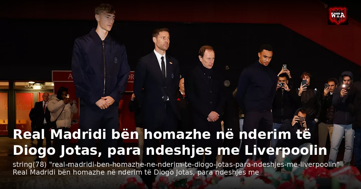 Real Madridi bën homazhe në nderim të Diogo Jotas, para ndeshjes me Liverpoolin