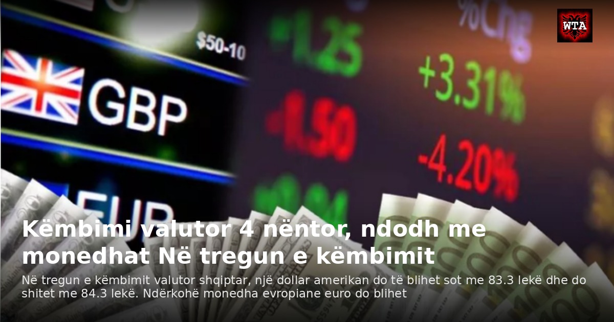 Këmbimi valutor 4 nëntor, ndodh me monedhat Në tregun e këmbimit
