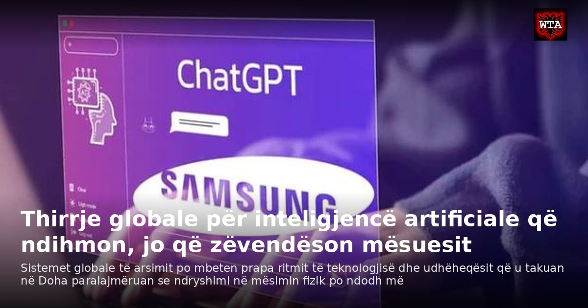 Thirrje globale për inteligjencë artificiale që ndihmon, jo që zëvendëson mësuesit