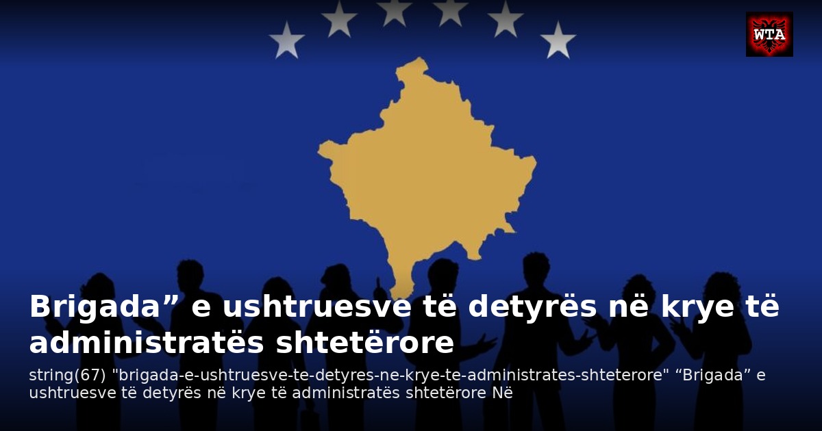 Brigada” e ushtruesve të detyrës në krye të administratës shtetërore