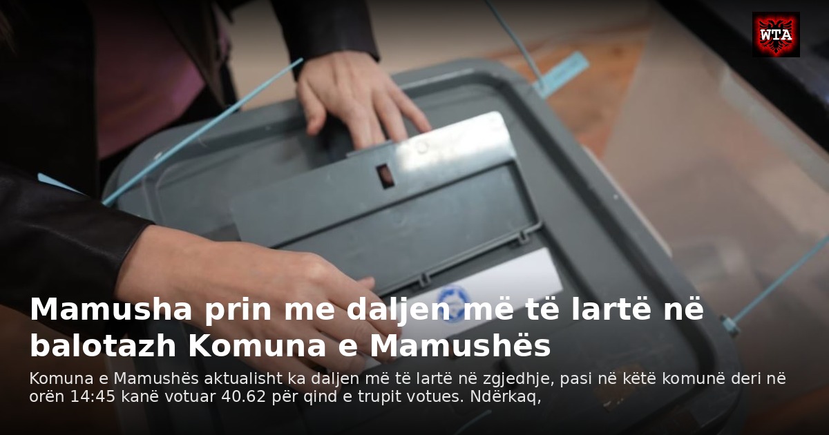 Mamusha prin me daljen më të lartë në balotazh Komuna e Mamushës