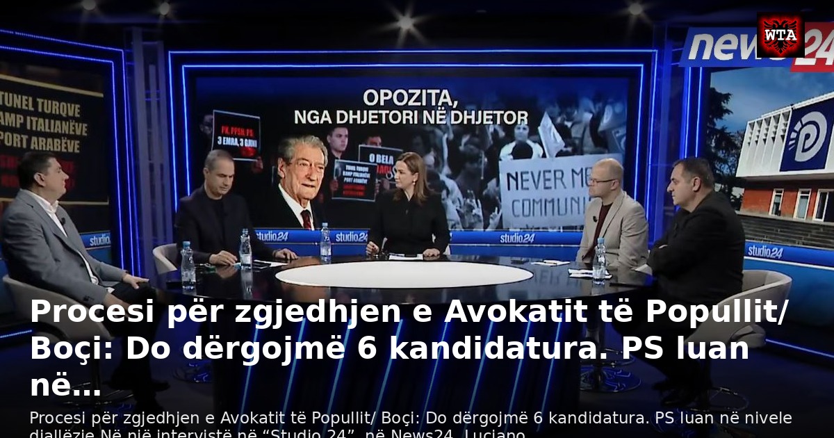 Procesi për zgjedhjen e Avokatit të Popullit/ Boçi: Do dërgojmë 6 kandidatura. PS luan në…