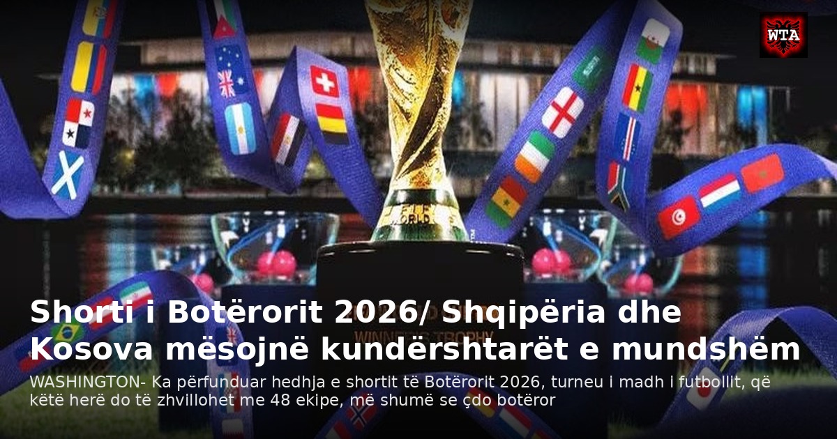 Shorti i Botërorit 2026/ Shqipëria dhe Kosova mësojnë kundërshtarët e mundshëm