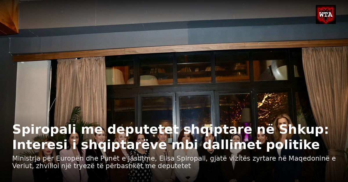 Spiropali me deputetet shqiptare në Shkup: Interesi i shqiptarëve mbi dallimet politike