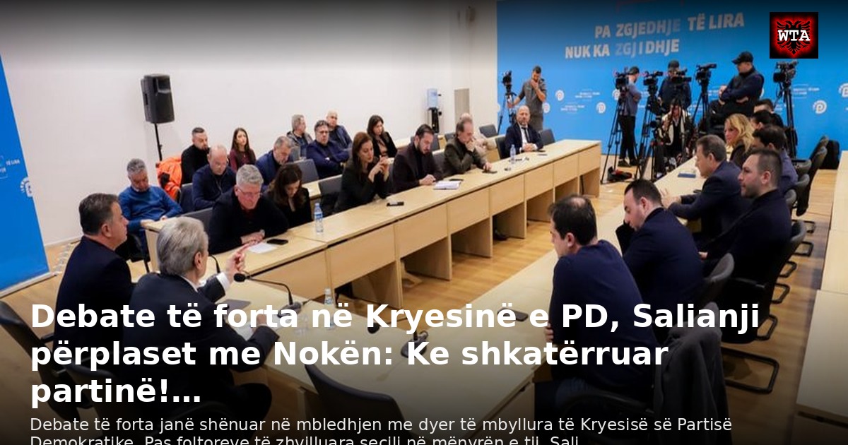 Debate të forta në Kryesinë e PD, Salianji përplaset me Nokën: Ke shkatërruar partinë!…
