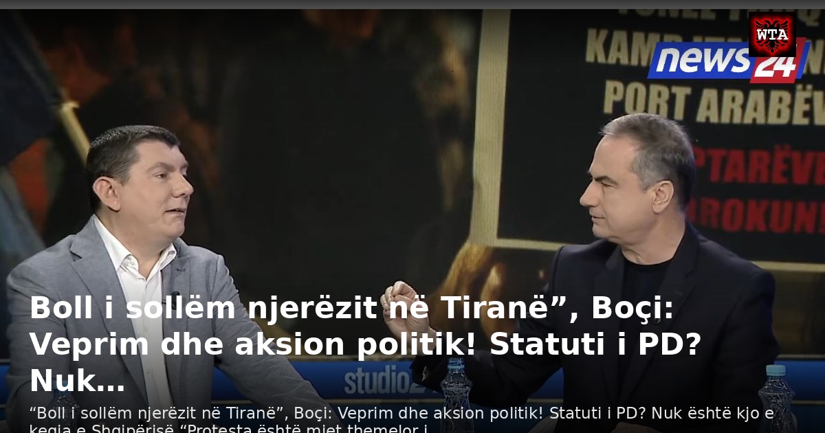 Boll i sollëm njerëzit në Tiranë”, Boçi: Veprim dhe aksion politik! Statuti i PD? Nuk…