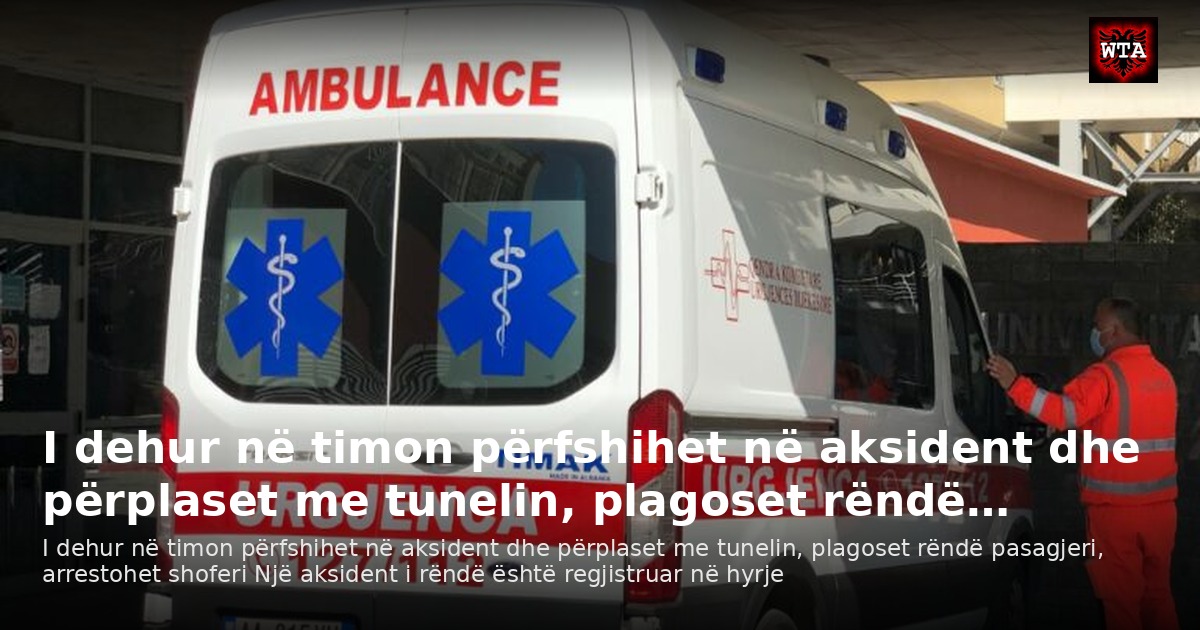 I dehur në timon përfshihet në aksident dhe përplaset me tunelin, plagoset rëndë…