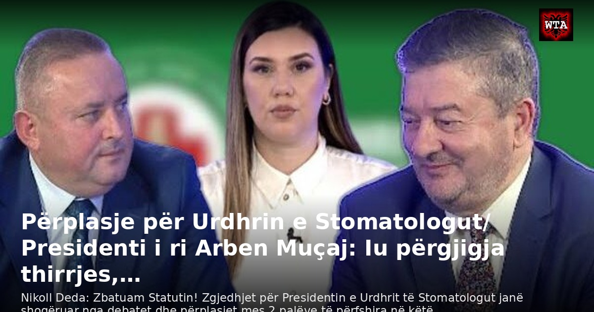 Përplasje për Urdhrin e Stomatologut/ Presidenti i ri Arben Muçaj: Iu përgjigja thirrjes,…