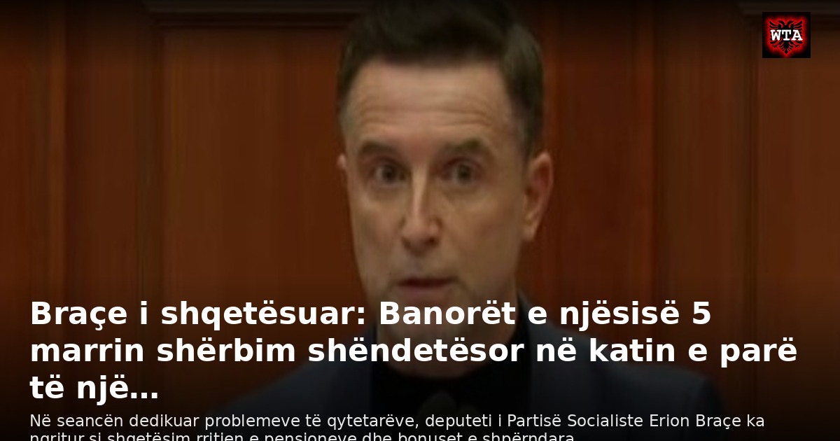 Braçe i shqetësuar: Banorët e njësisë 5 marrin shërbim shëndetësor në katin e parë të një…