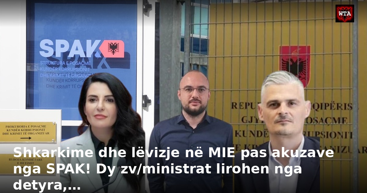 Shkarkime dhe lëvizje në MIE pas akuzave nga SPAK! Dy zv/ministrat lirohen nga detyra,…