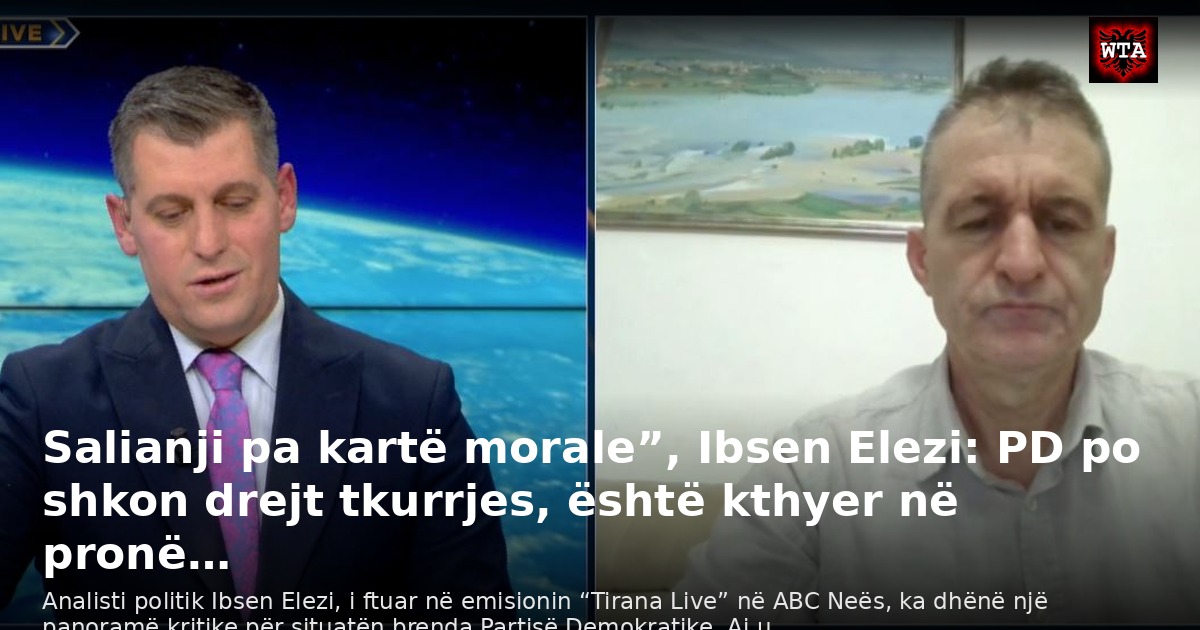 Salianji pa kartë morale”, Ibsen Elezi: PD po shkon drejt tkurrjes, është kthyer në pronë…