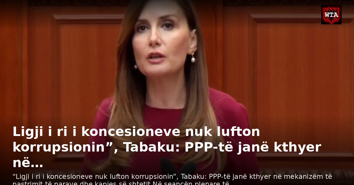 Ligji i ri i koncesioneve nuk lufton korrupsionin”, Tabaku: PPP-të janë kthyer në…