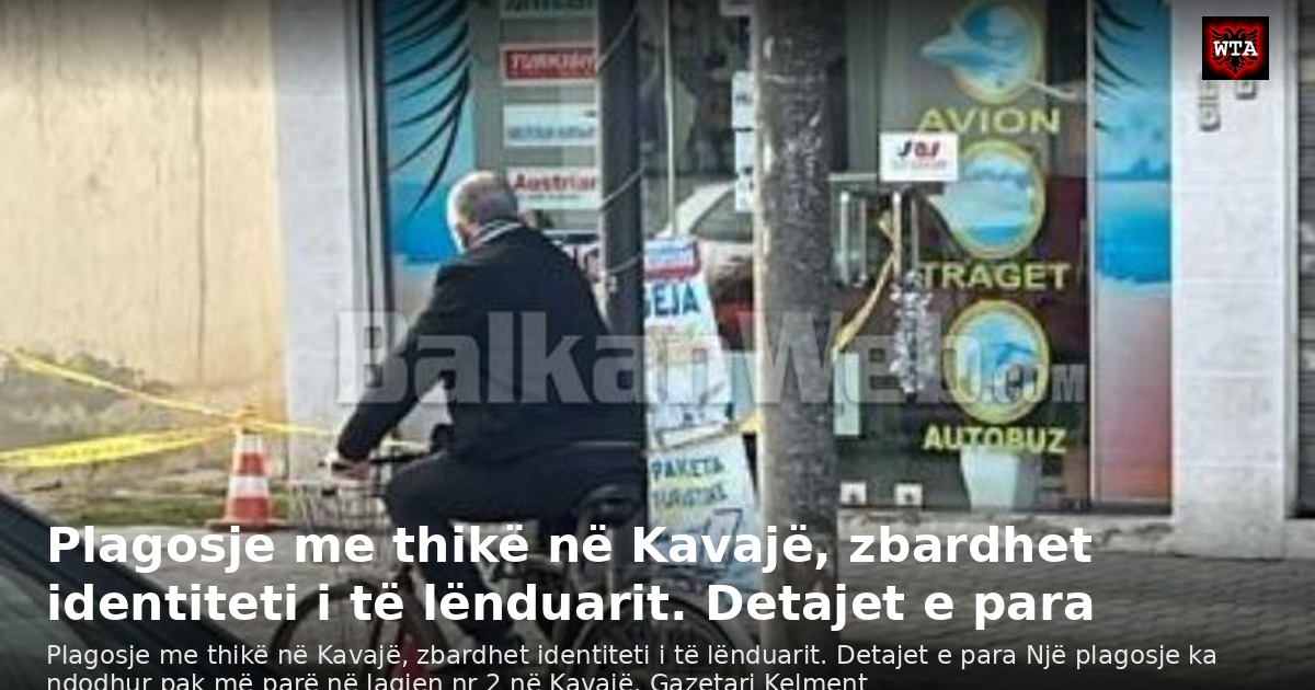 Plagosje me thikë në Kavajë, zbardhet identiteti i të lënduarit. Detajet e para