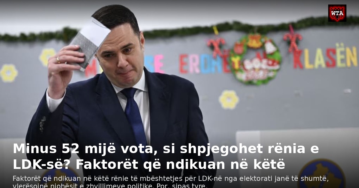 Minus 52 mijë vota, si shpjegohet rënia e LDK-së? Faktorët që ndikuan në këtë