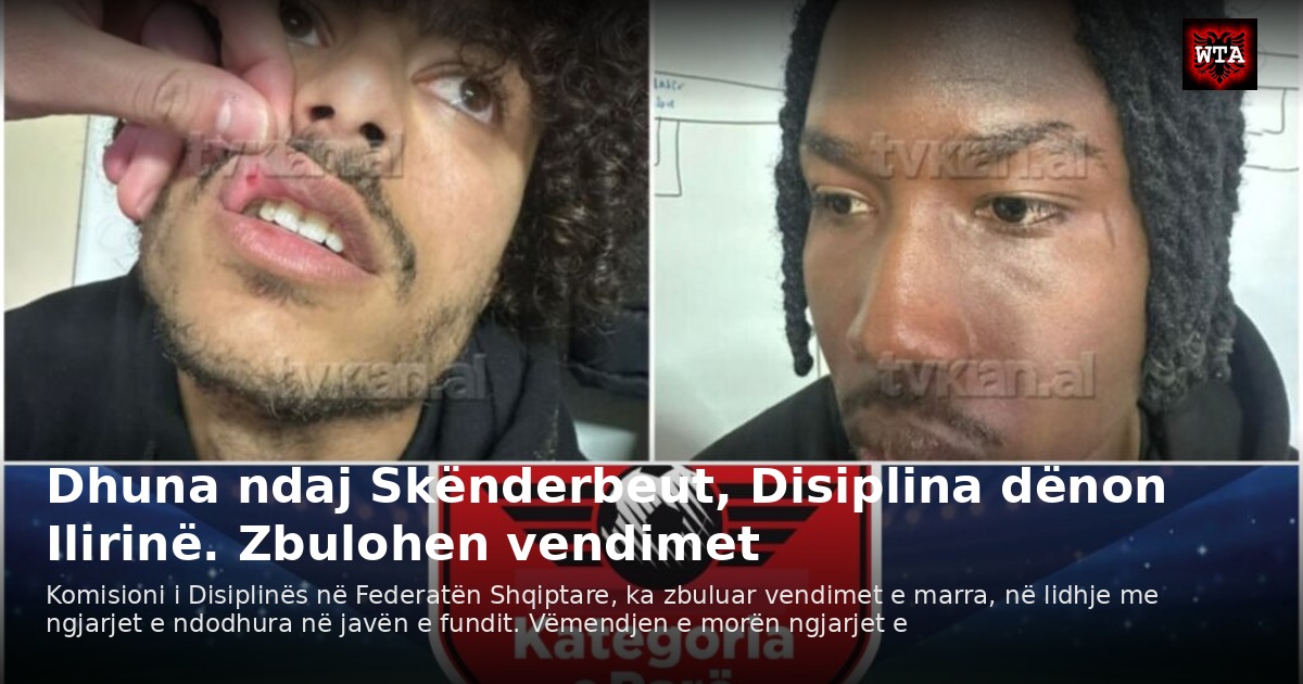 Dhuna ndaj Skënderbeut, Disiplina dënon Ilirinë. Zbulohen vendimet