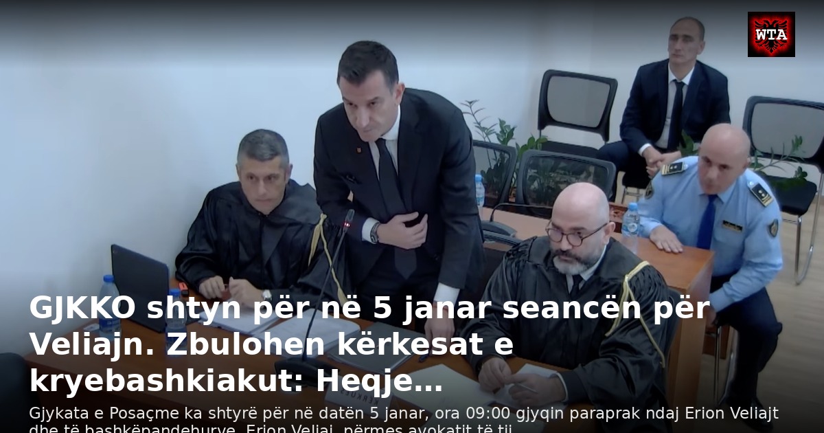 GJKKO shtyn për në 5 janar seancën për Veliajn. Zbulohen kërkesat e kryebashkiakut: Heqje…