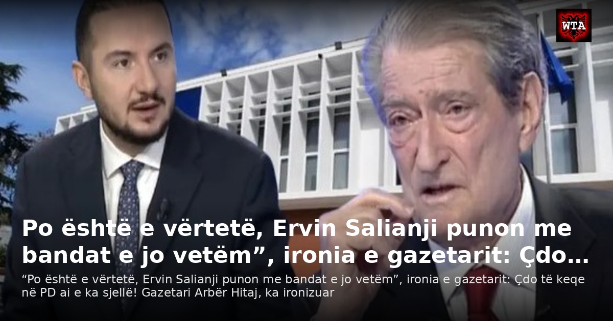 Po është e vërtetë, Ervin Salianji punon me bandat e jo vetëm”, ironia e gazetarit: Çdo…