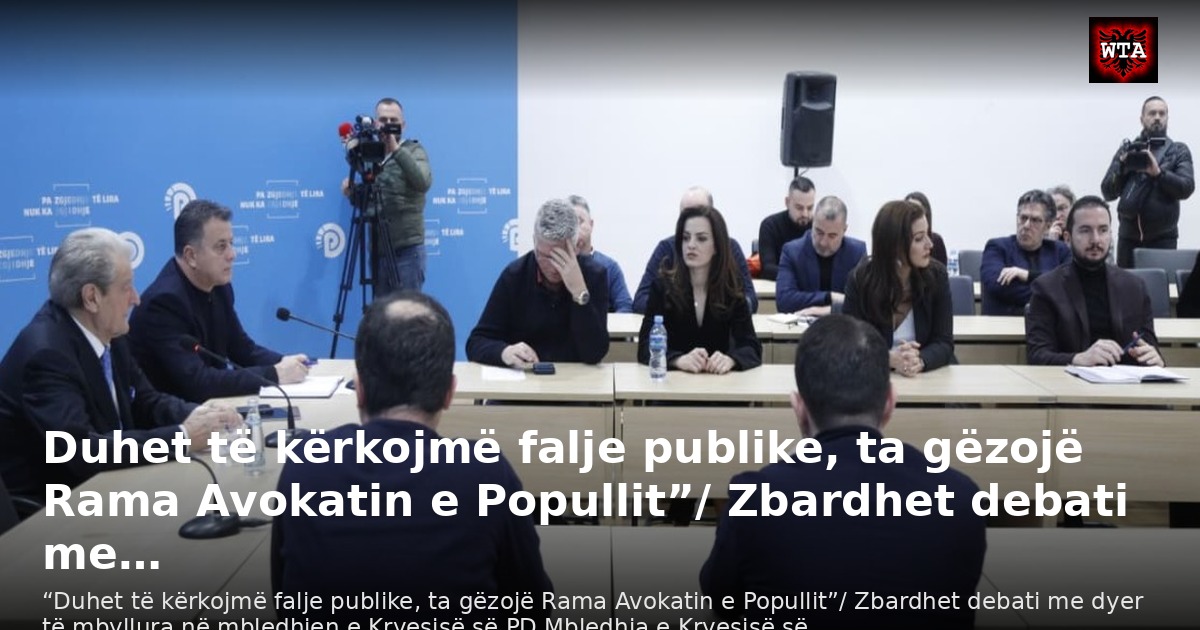Duhet të kërkojmë falje publike, ta gëzojë Rama Avokatin e Popullit”/ Zbardhet debati me…