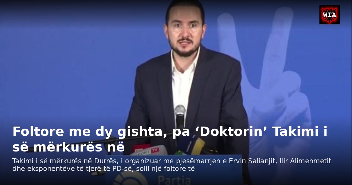 Foltore me dy gishta, pa ‘Doktorin’ Takimi i së mërkurës në