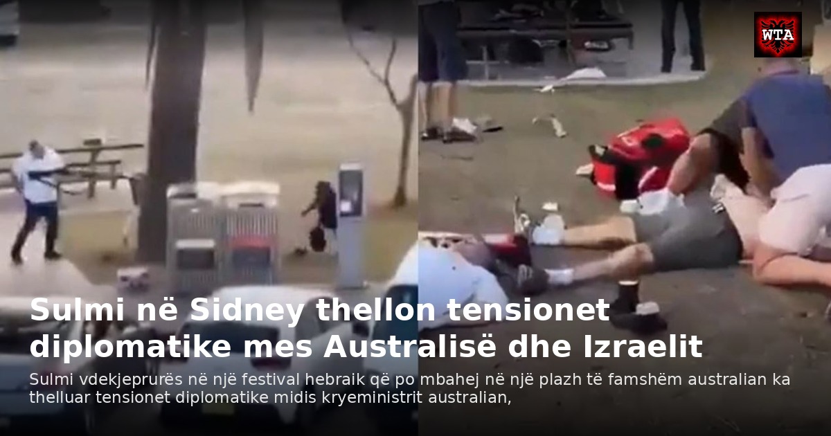 Sulmi në Sidney thellon tensionet diplomatike mes Australisë dhe Izraelit