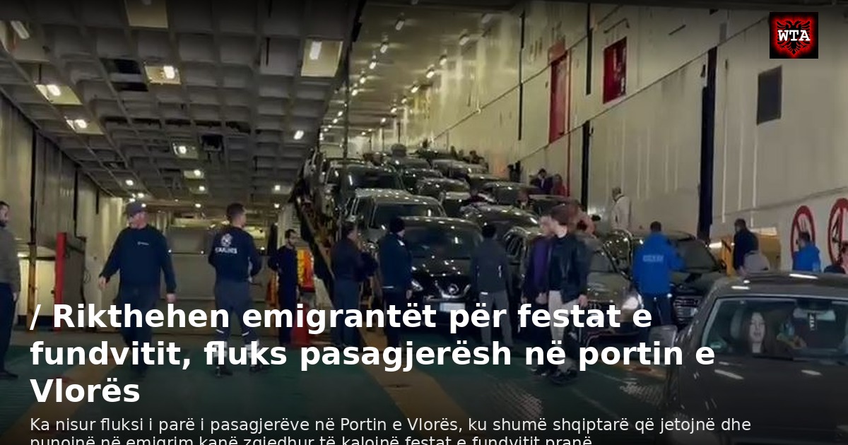 / Rikthehen emigrantët për festat e fundvitit, fluks pasagjerësh në portin e Vlorës