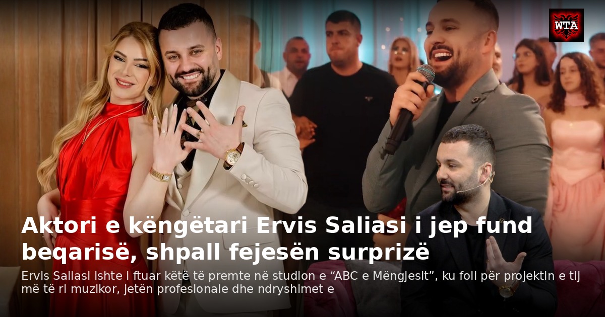 Aktori e këngëtari Ervis Saliasi i jep fund beqarisë, shpall fejesën surprizë