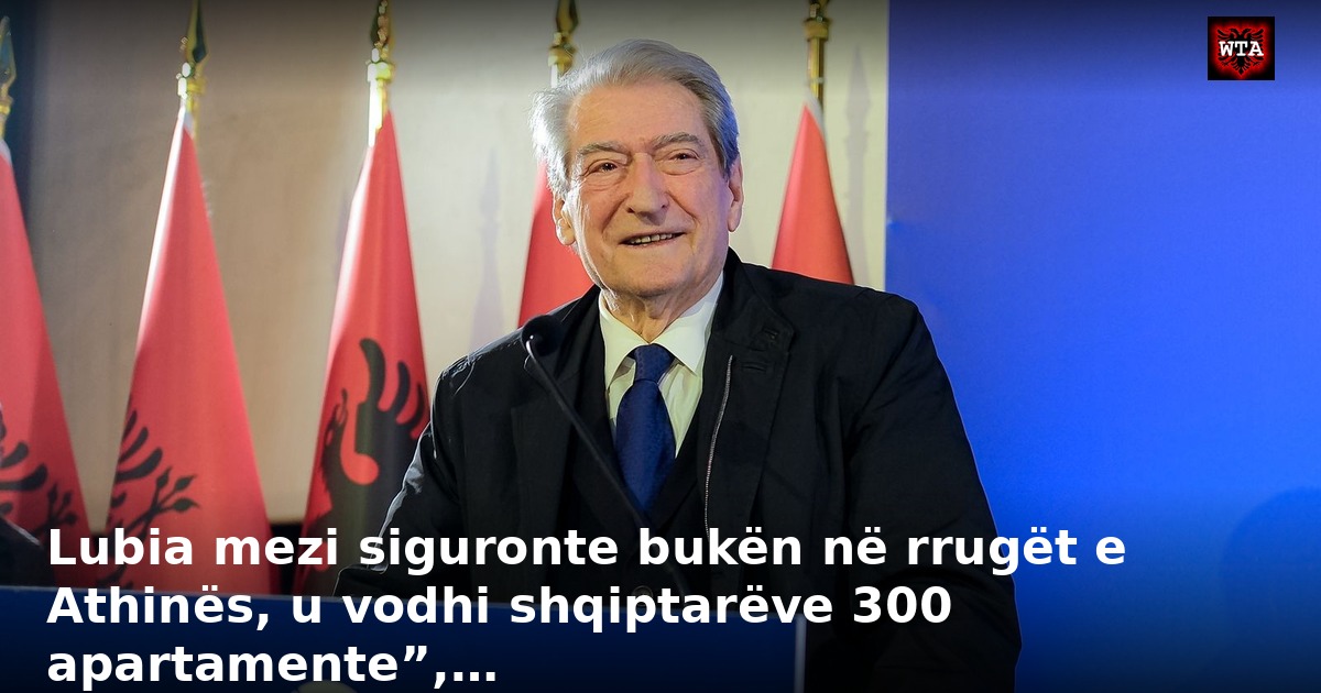 Lubia mezi siguronte bukën në rrugët e Athinës, u vodhi shqiptarëve 300 apartamente”,…