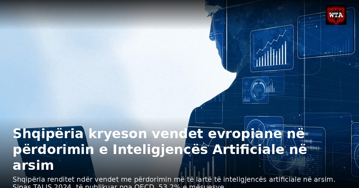 Shqipëria kryeson vendet evropiane në përdorimin e Inteligjencës Artificiale në arsim