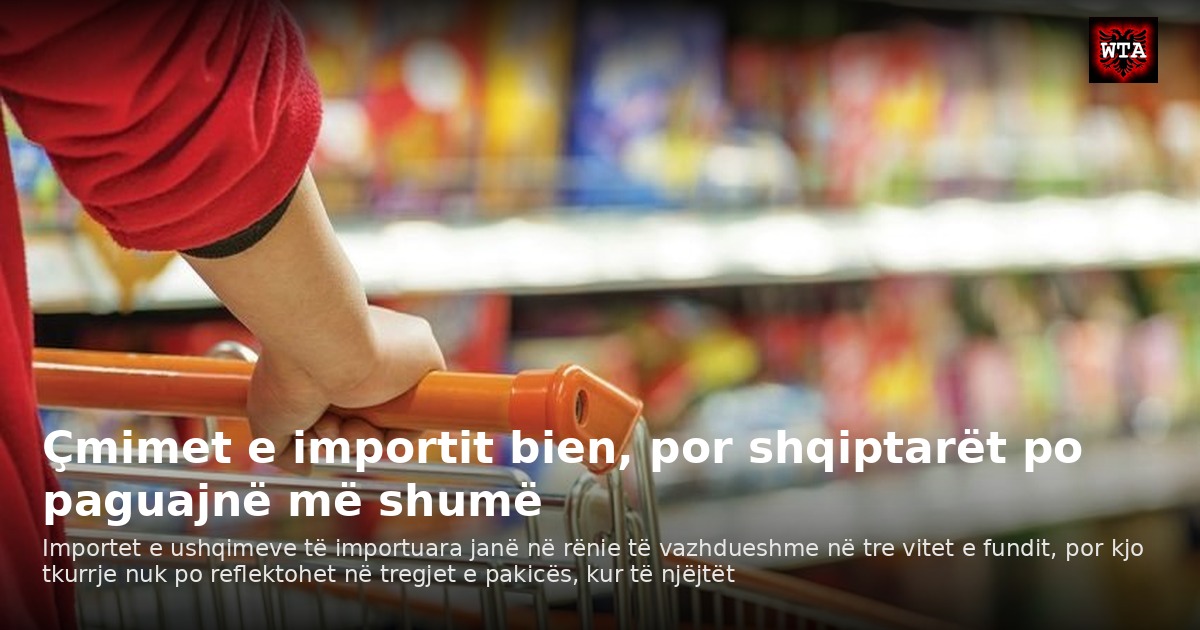 Çmimet e importit bien, por shqiptarët po paguajnë më shumë