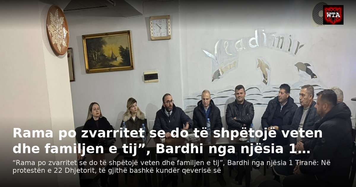 Rama po zvarritet se do të shpëtojë veten dhe familjen e tij”, Bardhi nga njësia 1…