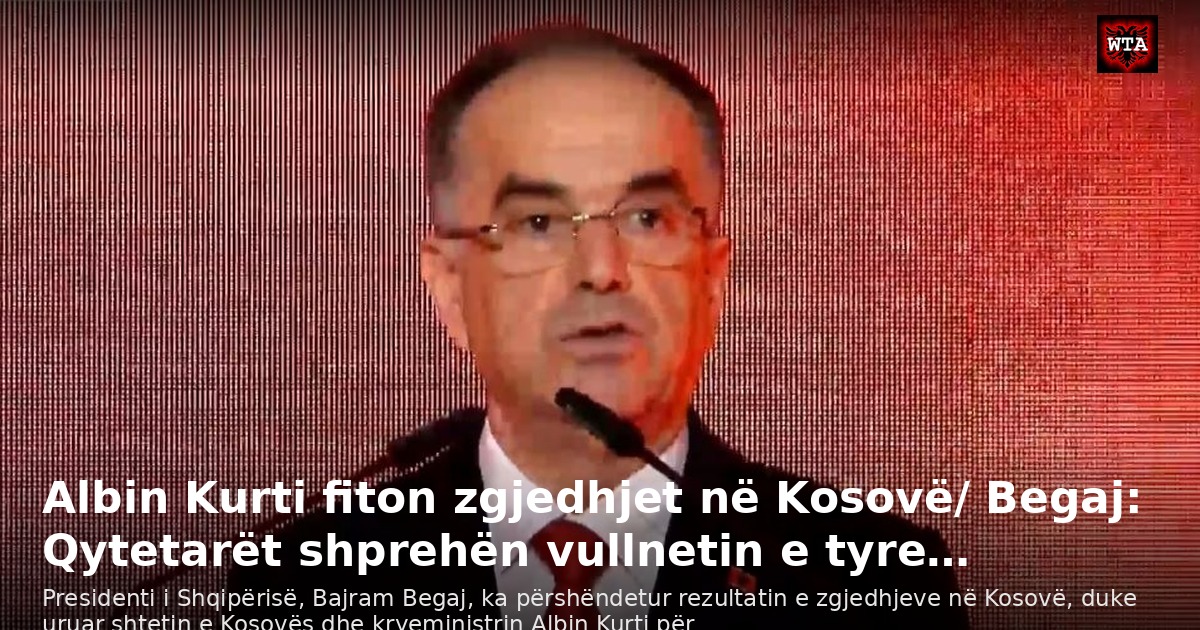 Albin Kurti fiton zgjedhjet në Kosovë/ Begaj: Qytetarët shprehën vullnetin e tyre…