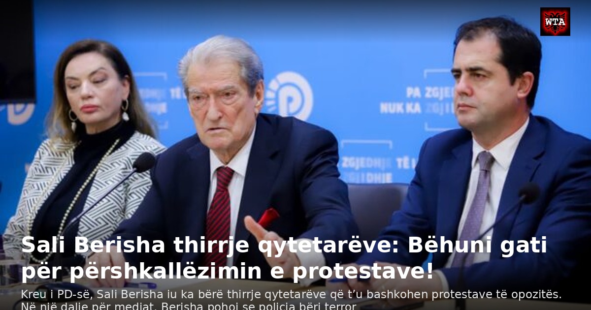 Sali Berisha thirrje qytetarëve: Bëhuni gati për përshkallëzimin e protestave!