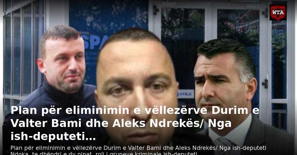 Plan për eliminimin e vëllezërve Durim e Valter Bami dhe Aleks Ndrekës/ Nga ish-deputeti…