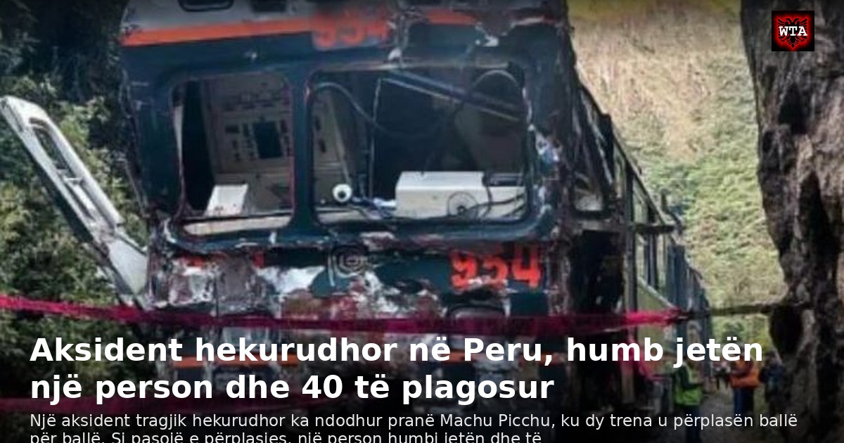 Aksident hekurudhor në Peru, humb jetën një person dhe 40 të plagosur