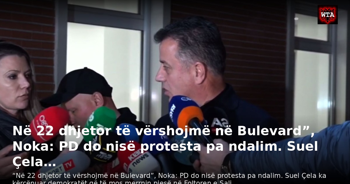 Në 22 dhjetor të vërshojmë në Bulevard”, Noka: PD do nisë protesta pa ndalim. Suel Çela…