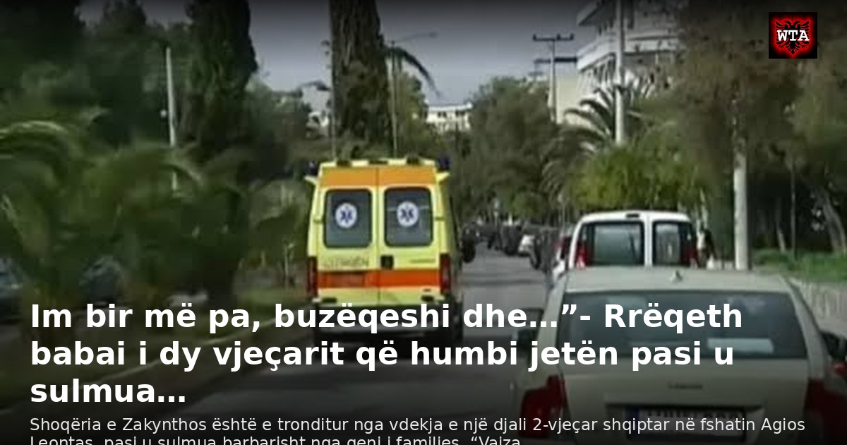 Im bir më pa, buzëqeshi dhe…”- Rrëqeth babai i dy vjeçarit që humbi jetën pasi u sulmua…