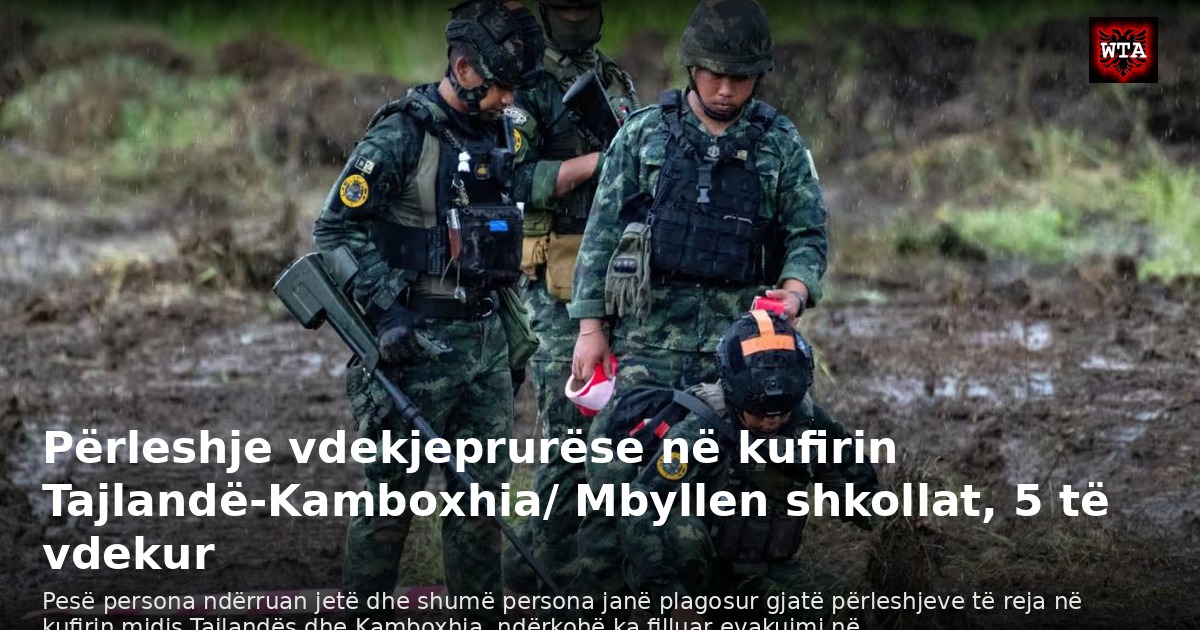Përleshje vdekjeprurëse në kufirin Tajlandë-Kamboxhia/ Mbyllen shkollat, 5 të vdekur