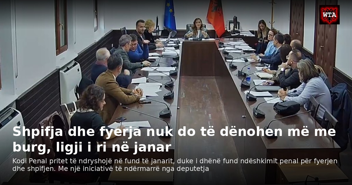 Shpifja dhe fyerja nuk do të dënohen më me burg, ligji i ri në janar