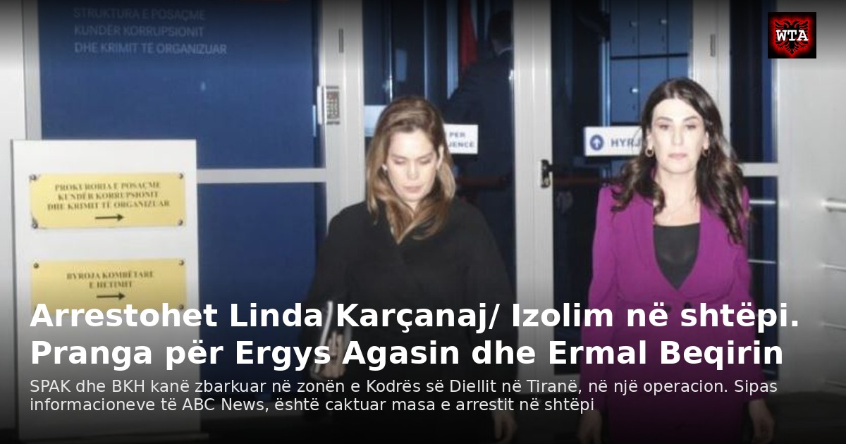 Arrestohet Linda Karçanaj/ Izolim në shtëpi. Pranga për Ergys Agasin dhe Ermal Beqirin