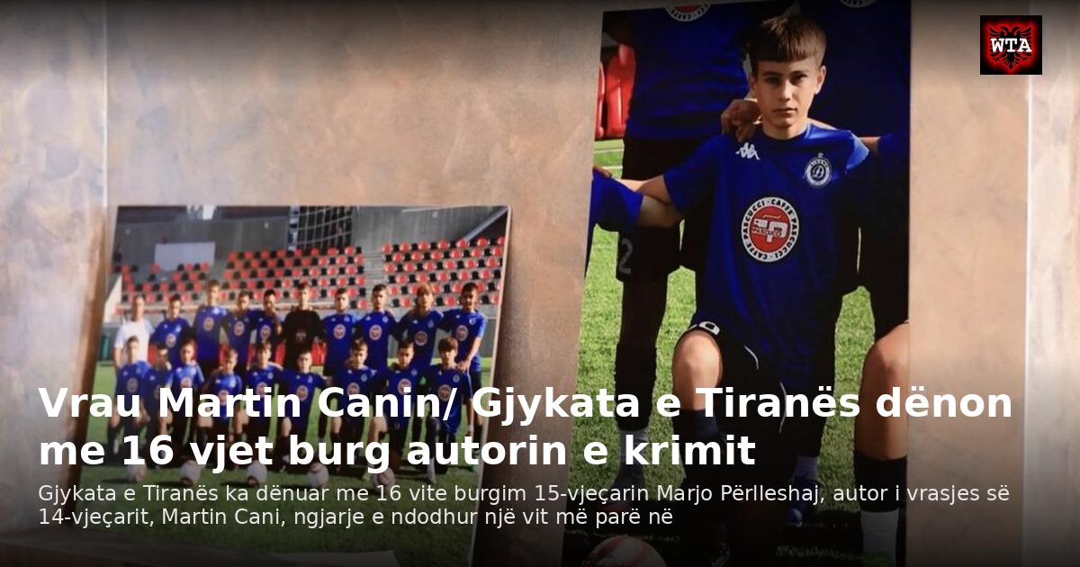 Vrau Martin Canin/ Gjykata e Tiranës dënon me 16 vjet burg autorin e krimit