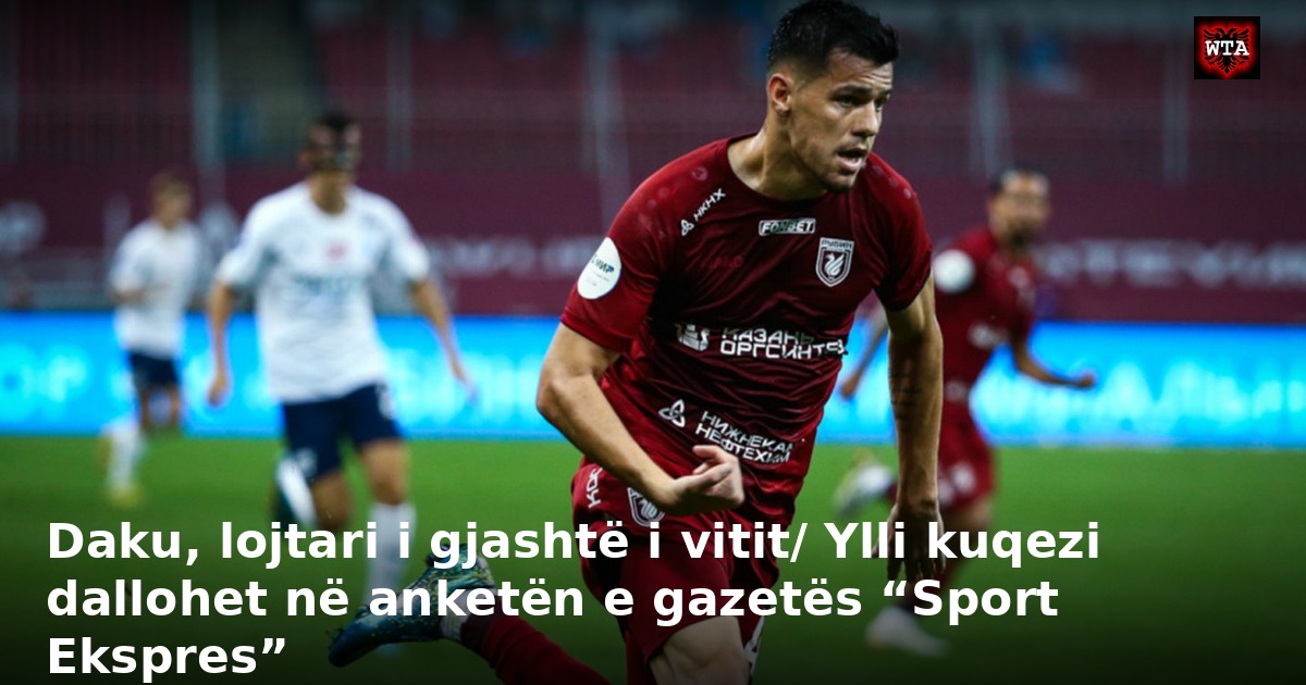 Daku, lojtari i gjashtë i vitit/ Ylli kuqezi dallohet në anketën e gazetës “Sport Ekspres”