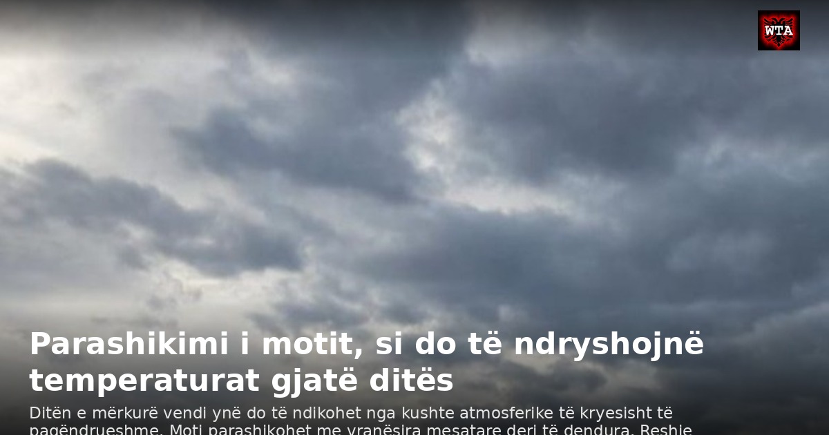 Parashikimi i motit, si do të ndryshojnë temperaturat gjatë ditës